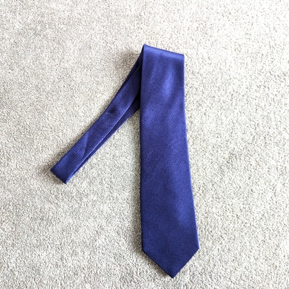 Trump Arrow blue silk tie